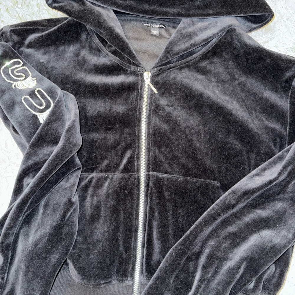 Guess Rhinestone Fringe Cropped Jacket! - Picture 4 of 5